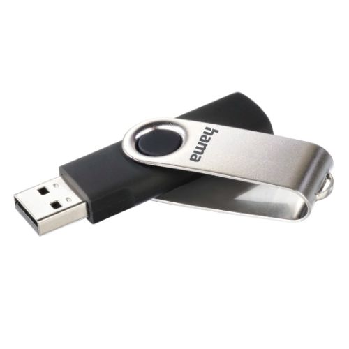 Hama Rotate 128GB USB 2.0 Flash Drive - Rotating Cap, Keyring Hama Rotate 128GB USB 2.0 Flash Drive - Rotating Cap, Keyring